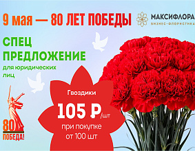 Специальное предложение к 80-летию Великой Победы от «Макси Флора»!
